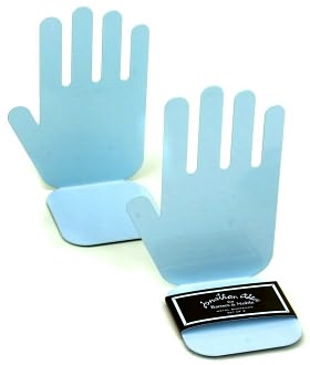 Jonathan Adler Blue Hand Metal Bookends (Set of 2) by Barnes & Noble: Product Image