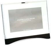 Product Image. Title: Eclipse Black Easel Frame with White Mat (4"x6")