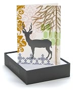 Product Image. Title: Deer In Tree Collage Holiday Boxed Card Set/ 18