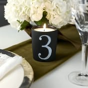 Product Image. Title: Chalkboard Message Candle Black - Unscented
