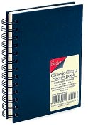 Product Image. Title: Sketch Book Black Spiral with Ecru Pages 5x7