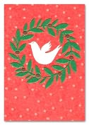 Product Image. Title: Unicef Dove in Wreath Card
