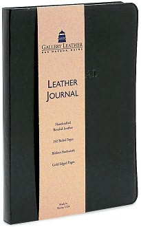 Black Bonded Leather Journal 6 x 8
