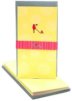 High-heeled Shoe Bling Note Cards