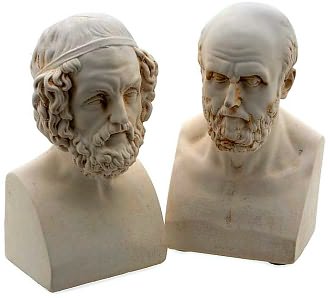 Homer and Aristotle Cast Marble Bookends Set of 2 by Barnes & Noble: Product Image