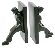 Product Image. Title: Leaning Men Bookends (Set of 2)