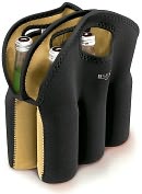 Product Image. Title: Neoprene Six Pack Tote (Black)