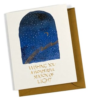 Moon & Stars Christmas Boxed Card by Papyrus: Product Image