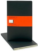 Product Image. Title: Moleskine Cahier Black Large Ruled Journal, Set of 3