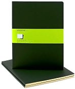Product Image. Title: Moleskine Cahier Black Extra Large Plain Journal, Set of 3