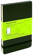 Product Image. Title: Black Moleskine Plain Reporter Notebook 3.5x5.5