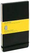 Product Image. Title: Black Moleskine Squared Pages Reporter Notebook 5x8