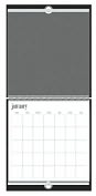 Product Image. Title: Heidi Swapp Blank Calendar Kit 12"X12"-Jet Black