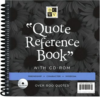 Quote Reference Book With CD Rom-Friendship/Character Wisdom by DIE CUTS WITH A VIEW: Product Image