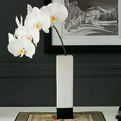 Product Image. Title: Mono Square Vase on Base Medium