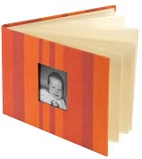 Product Image. Title: Noci Printed Stripes in Ruby/Mandarin