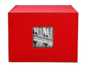 Product Image. Title: Havana Medium Photo Storage Box Red