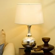 Product Image. Title: Harriet Table Lamp Vintage Silver