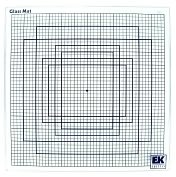 Product Image. Title: Glass Mat Cutting Surface With Photo Grid Lines 13"X13"-