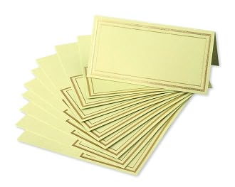 Wasabi Hand Engraved Gold Frame Placecard by Crane & Co. Inc.: Product Image
