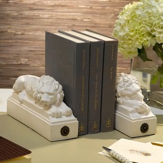 White Lions Bookends by House Parts: Product Image