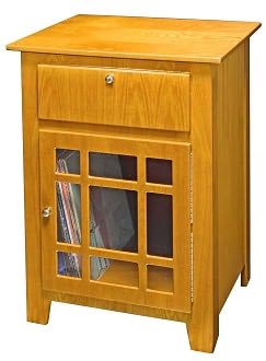 Richmond Entertainment Center Cabinet - Oak by Crosley Radio: Product Image