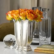 Product Image. Title: Shelby Small Nickel Vase