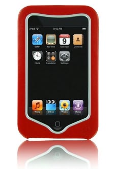 Premium Napa Leather Hard Case for iPod Touch - Red by Uniea Ltd: Product Image