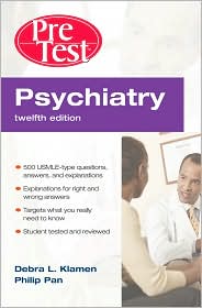 Psychiatry PreTest Self-Assessment and Review by Debra L. Klamen: Book Cover