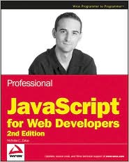 Professional JavaScript for Web Developers by Nicholas C. Zakas: Book Cover