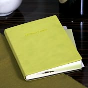 Product Image. Title: Green "Be the Change" Embossed Journal 5x7