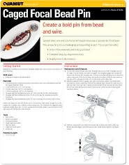  Jewelry--Beading: Caged Focal Bead Pin ...