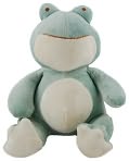 Product Image. Title: My Natural Bamboo Plush Frog: Green