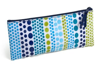 Jonathan Adler Weight Teal & Green Coated Fabric Pencil Case by Barnes & Noble: Product Image
