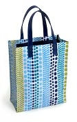 Product Image. Title: Jonathan Adler Weight Teal & Green PVC Fabric Mini Tote (100