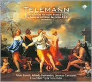 Telemann: Complete Trio Sonatas for Violin, Flute & B.C.; Complete Trio Sonatas for Oboe, Recorder & B.C. by Tripla Concordia: CD Cover