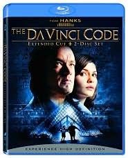 The Da Vinci Code with Tom Hanks: Blu-ray Cover