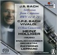 Bach: Sinfonias from Cantatas; C.P.E. Bach, Vivaldi: Oboe Concertos [Hybrid SACD] by Raymond Leppard: Super Audio CD Cover