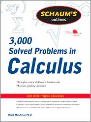 Schaum's Outline of 3000 Solved Problems in Calculus by Elliott Mendelson: Book Cover