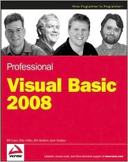 Professional Visual Basic 2008 by Bill Evjen: Book Cover