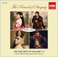 The Record of Singing: The Very Best of Vols. 1-4: From 1899 to the End of the 78 Era: CD Cover