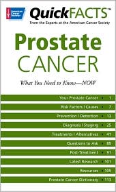 Quick Facts on Prostate Cancer by American Cancer Society: Book Cover