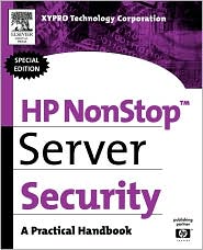 Hp Nonstop Server Security by XYPRO Technology Corp: Book Cover