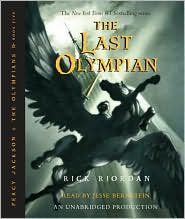 The Last Olympian (Percy Jackson and the Olympians Series #5) by Rick Riordan: Audio Book Cover