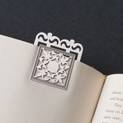 Product Image. Title: Turkmenistan Square Stainless Steel Bookmark