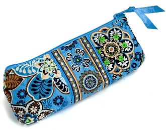Vera Bradley Bali Blue Brush & Pencil Case by Barnes & Noble: Product Image