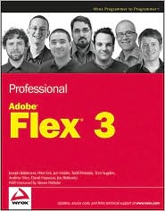 Professional Adobe Flex 3 by Joseph Balderson: Book Cover