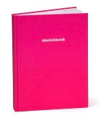 Product Image. Title: Hot Pink Basic Sketchbook (8"x11")