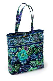 Vera Bradley Blue Rhapsody Fabric Tote Bag (15"x13")