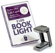 Product Image. Title: 2 LED Slim Sliver Book Light Gift Card Gift Pack